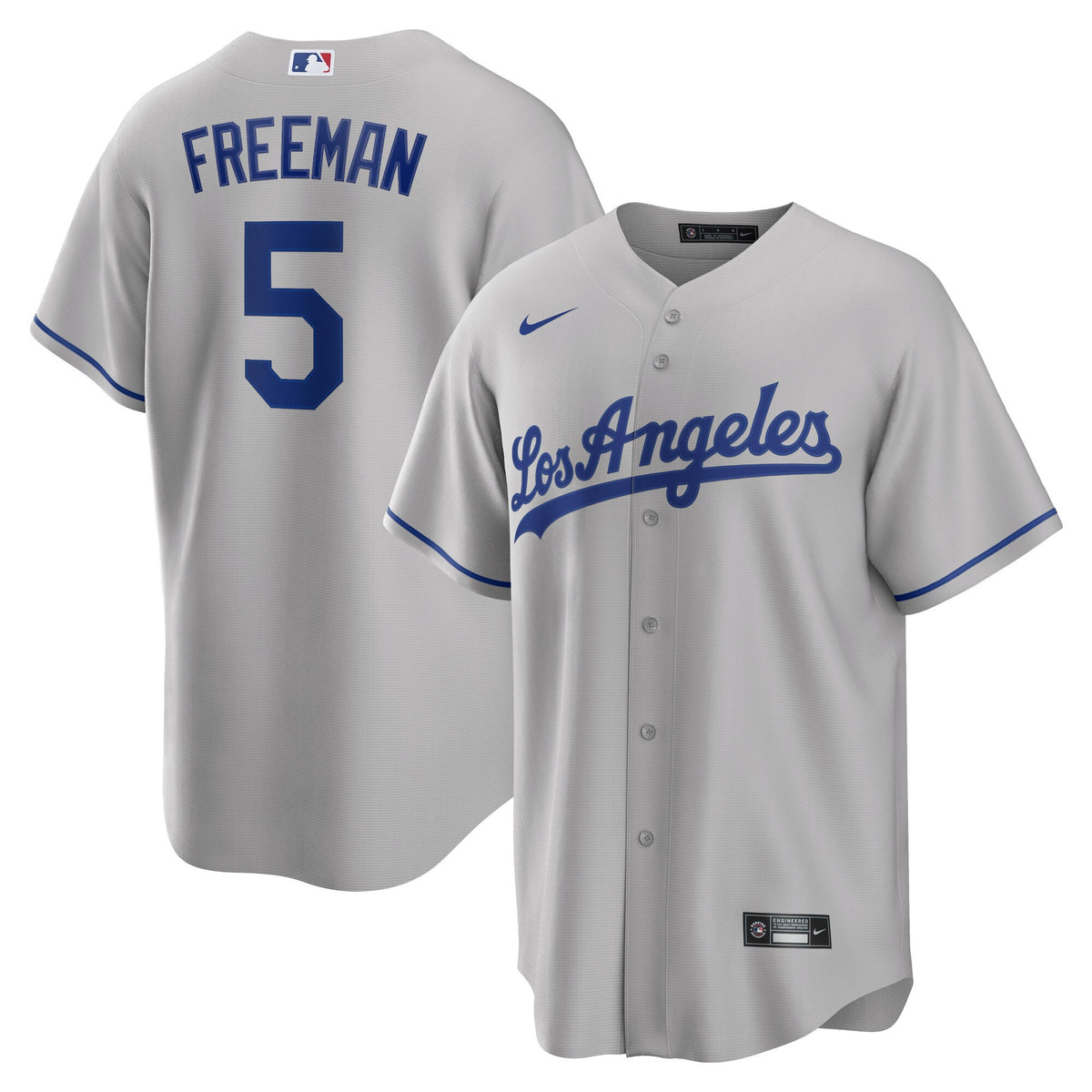 Freddie Freeman Los Angeles Dodgers gray Road jersey