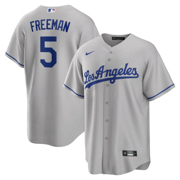 Freddie Freeman Los Angeles Dodgers gray Road jersey