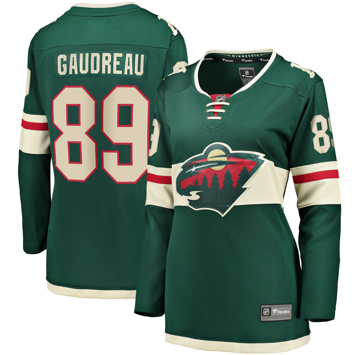 Frederick Gaudreau Minnesota Wild green Home jersey
