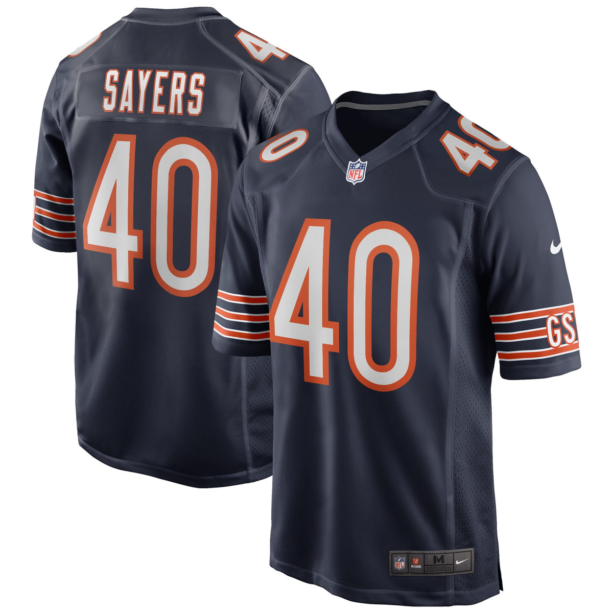 Gale Sayers Chicago Bears navy Game jersey