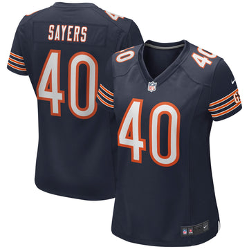 Gale Sayers Chicago Bears navy Game jersey