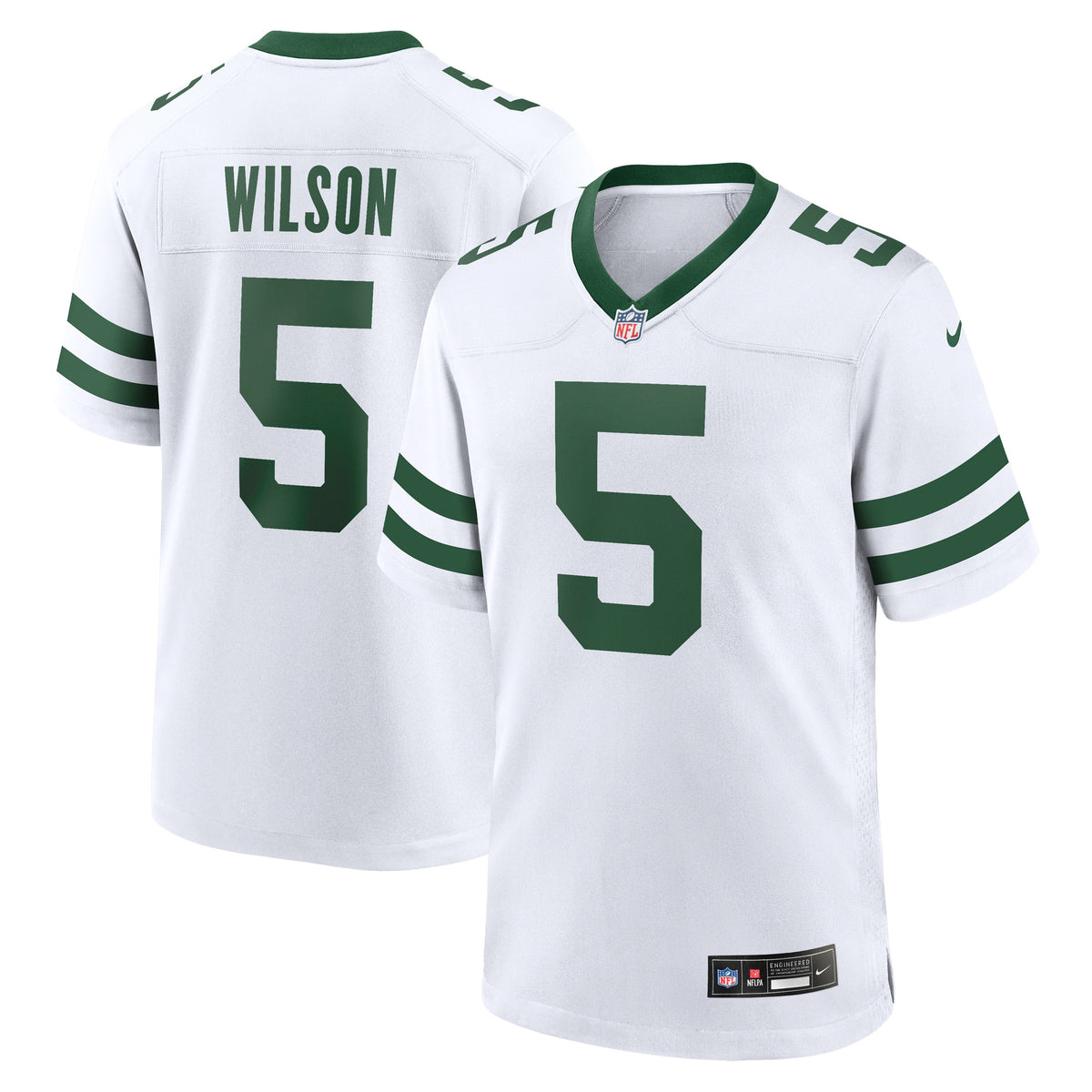 Garrett Wilson New York Jets white Alternate jersey