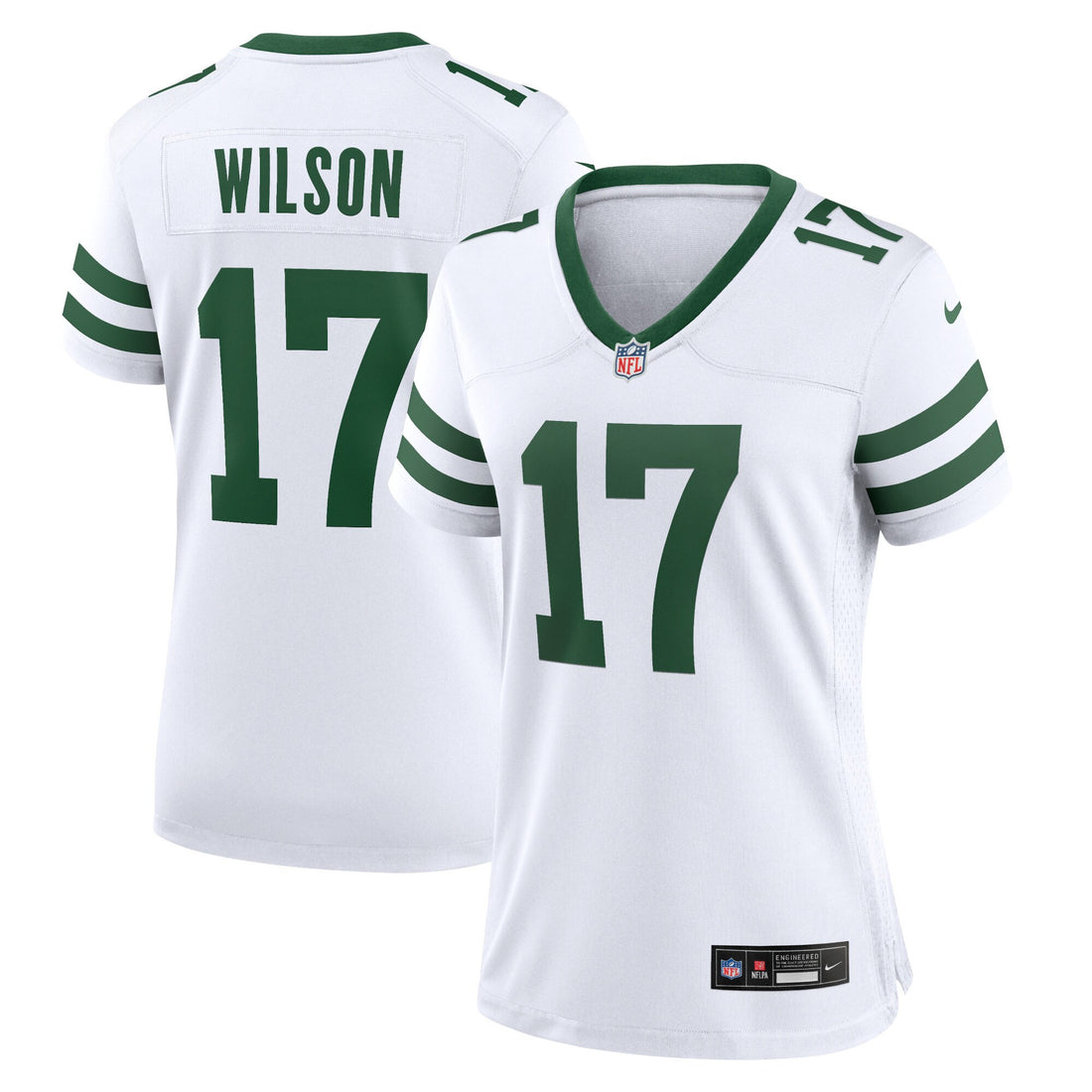 Garrett Wilson New York Jets white jersey