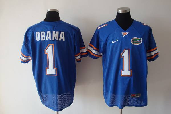 Obama Florida Gators blue jersey