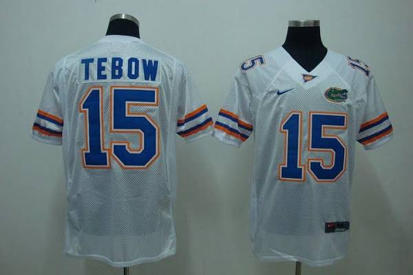 Tim Tebow Florida Gators white jersey