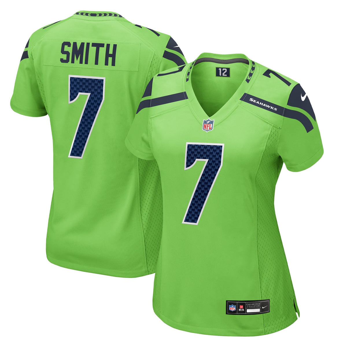 Geno Smith Seattle Seahawks neon jersey