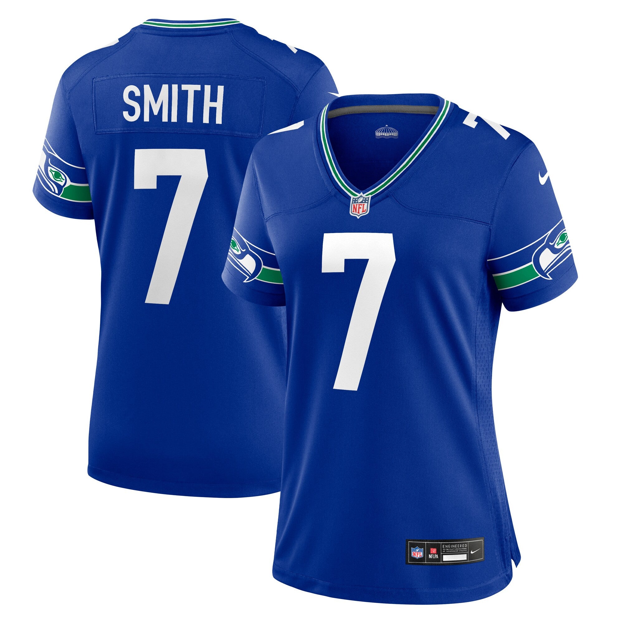 Geno Smith Seattle Seahawks royal jersey