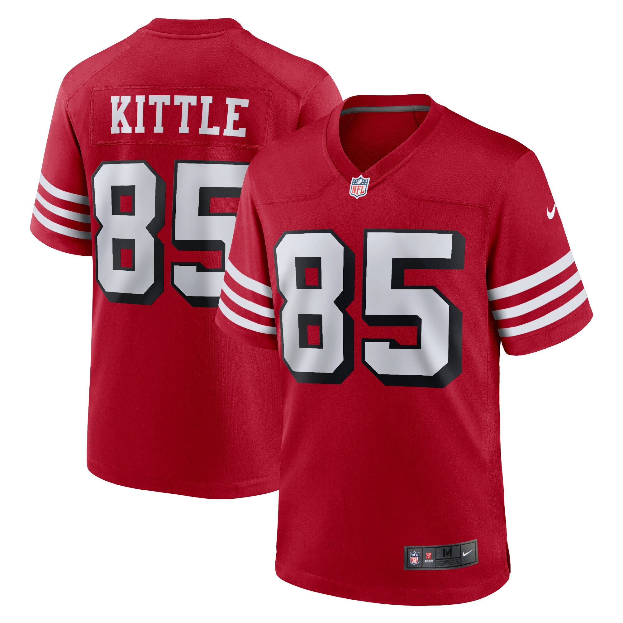 George Kittle San Francisco 49ers scarlet Game jersey