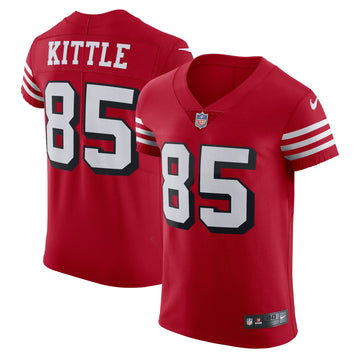 George Kittle San Francisco 49ers scarlet Vapor jersey