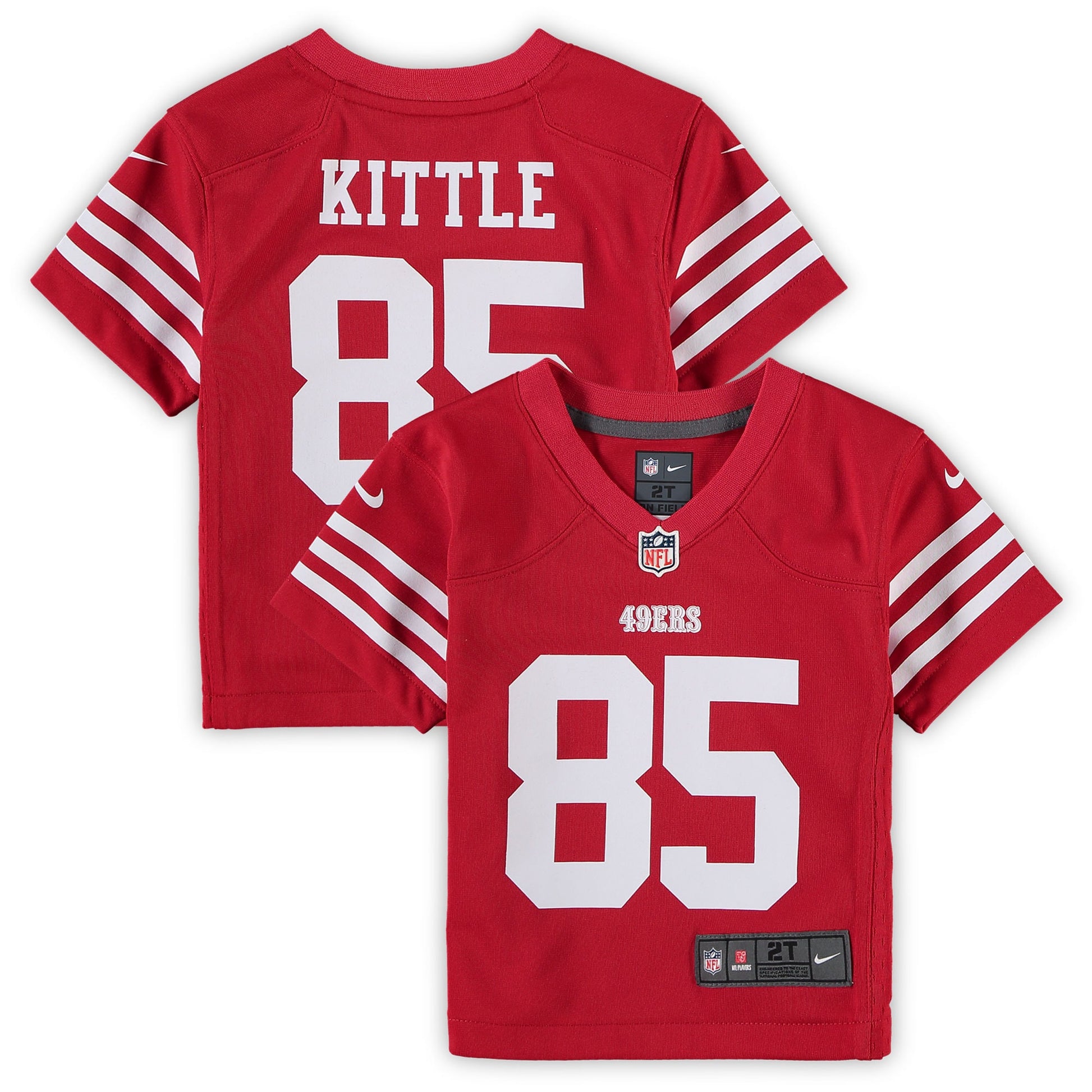 George Kittle San Francisco 49ers scarlet jersey