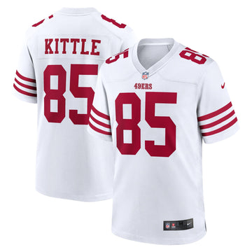 George Kittle San Francisco 49ers white jersey