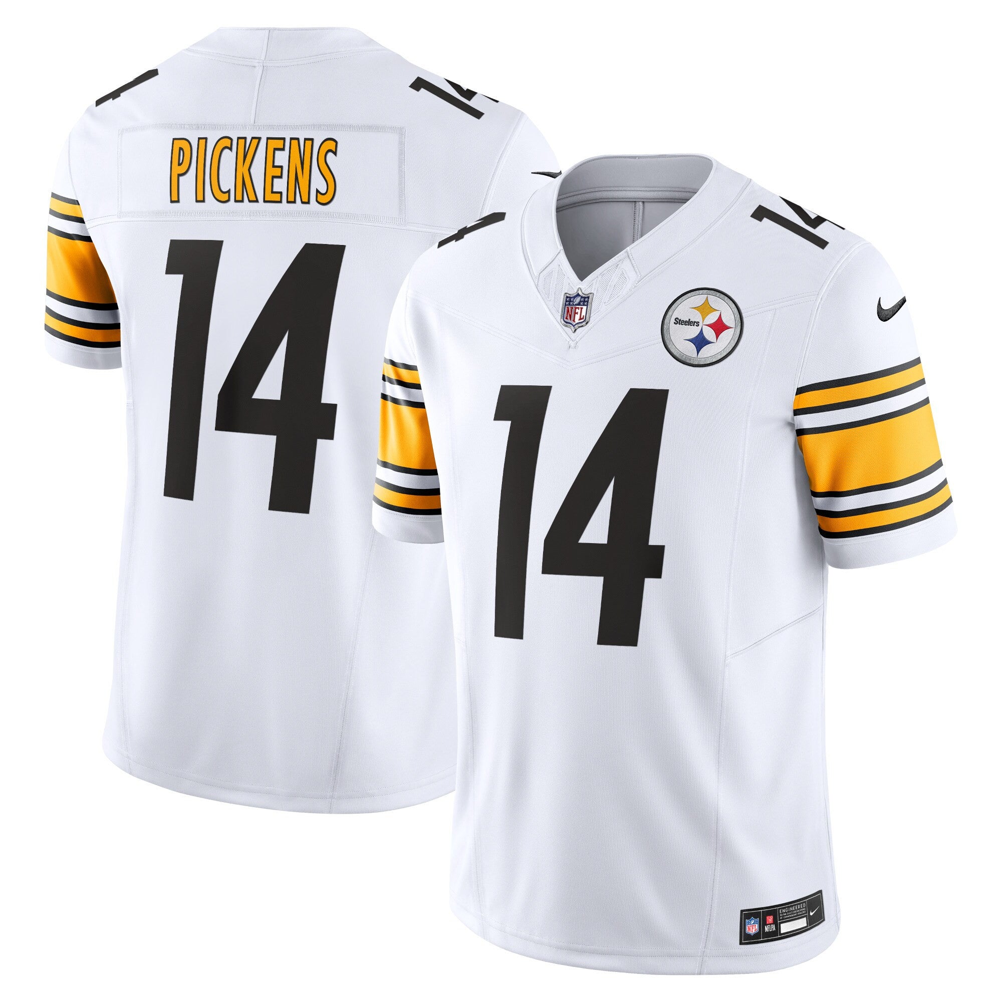 George Pickens Pittsburgh Steelers white Vapor jersey