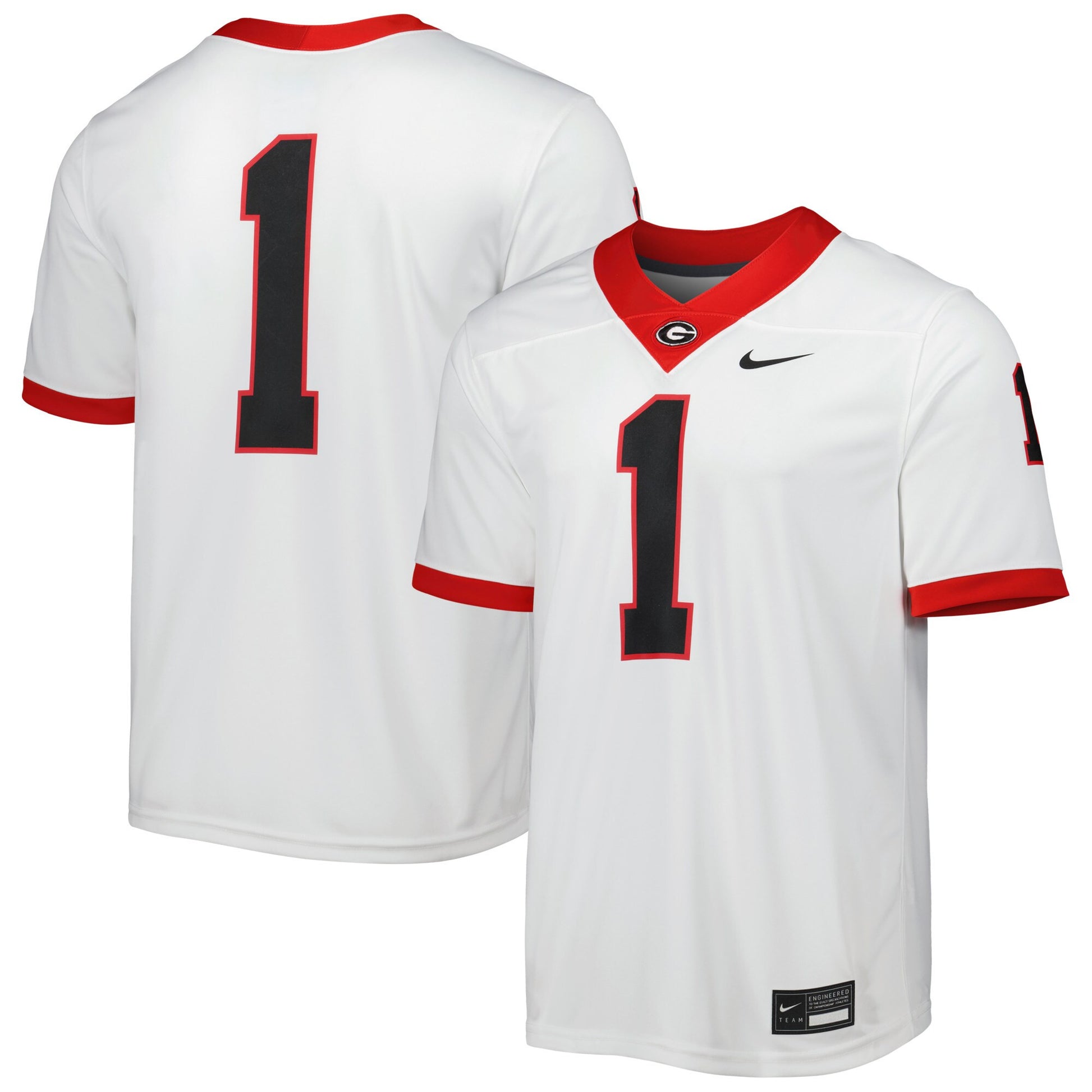 Georgia Bulldogs white Away jersey