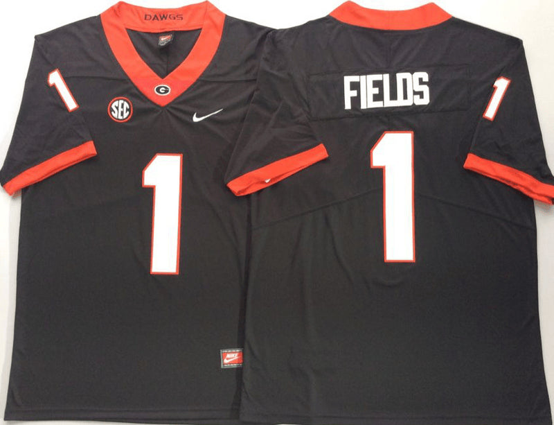 Justin Fields Georgia Bulldogs black jersey
