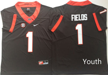 Justin Fields Georgia Bulldogs black jersey