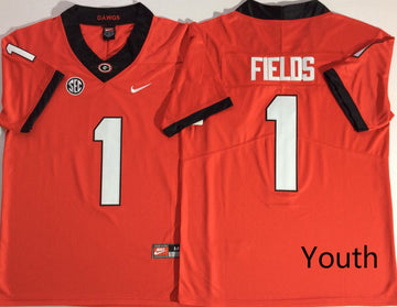 Justin Fields Georgia Bulldogs red jersey