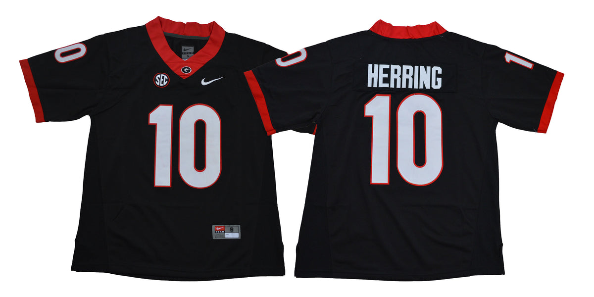 Malik Herring Georgia Bulldogs black jersey