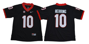 Malik Herring Georgia Bulldogs black jersey