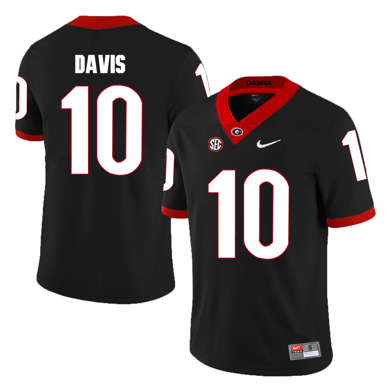 Thomas Davis Georgia Bulldogs black jersey