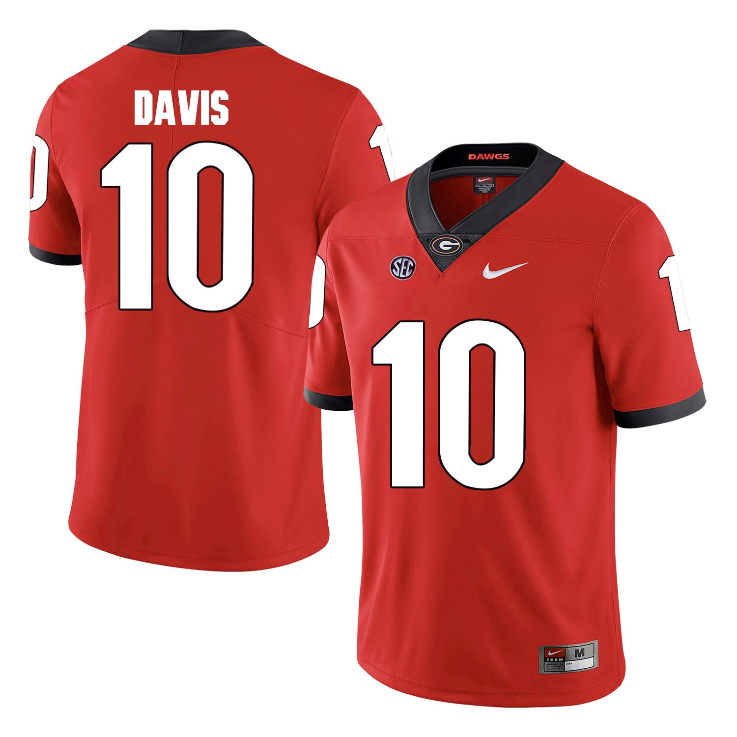 Thomas Davis Georgia Bulldogs red jersey