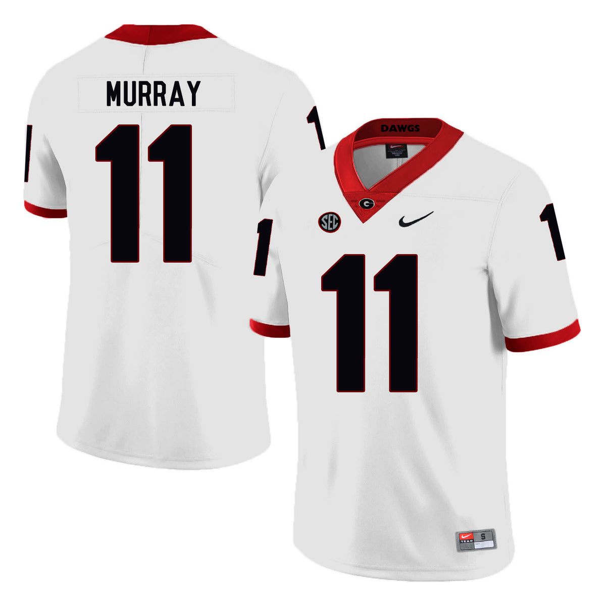 Aaron Murray Georgia Bulldogs white jersey