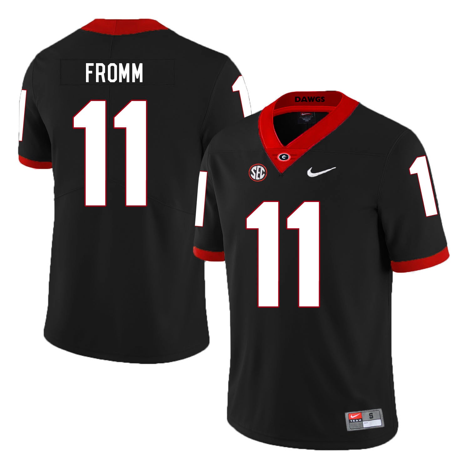 Jake Fromm Georgia Bulldogs black jersey