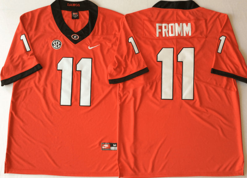 Jake Fromm Georgia Bulldogs red jersey