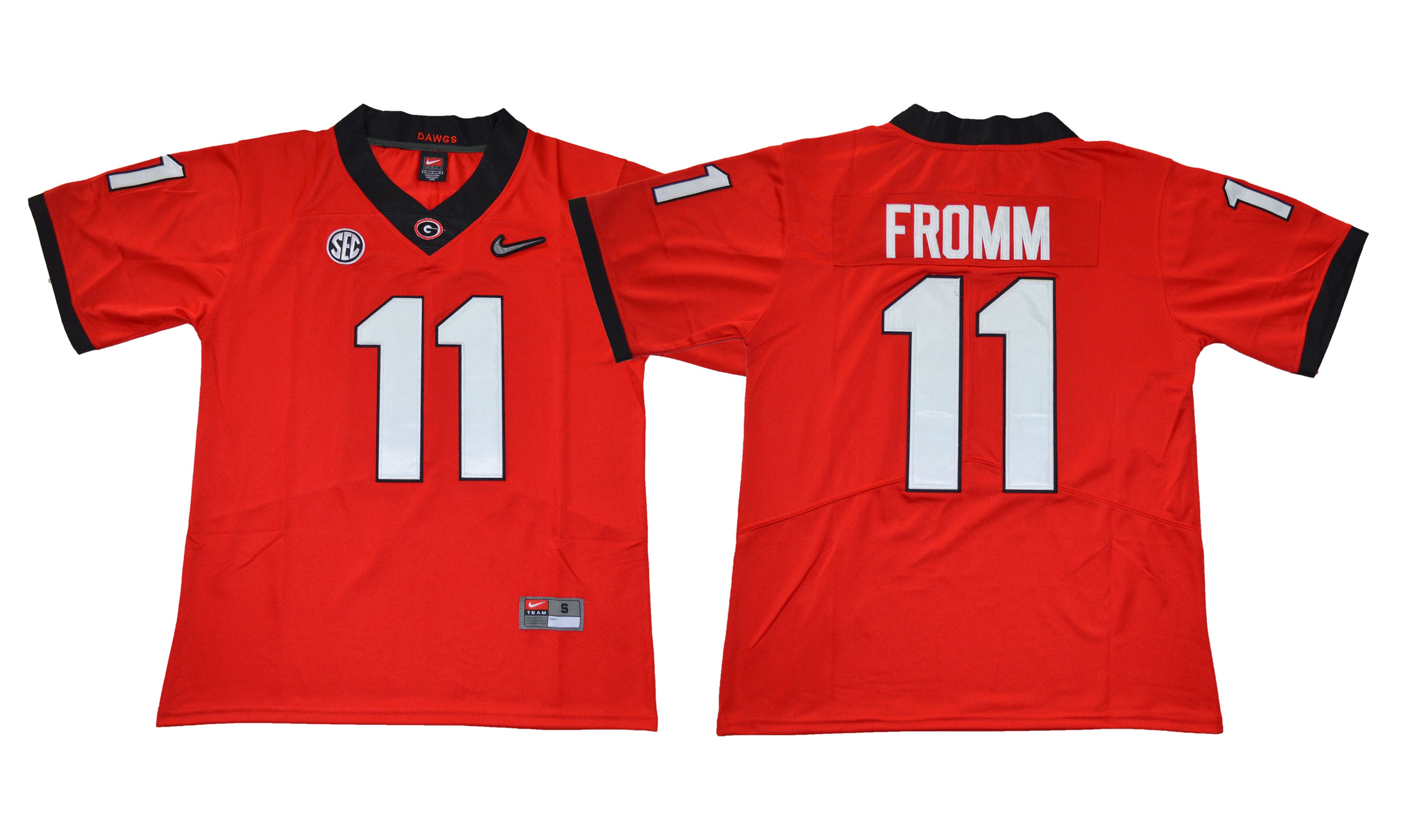 Jake Fromm Georgia Bulldogs red jersey
