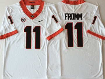 Jake Fromm Georgia Bulldogs white jersey