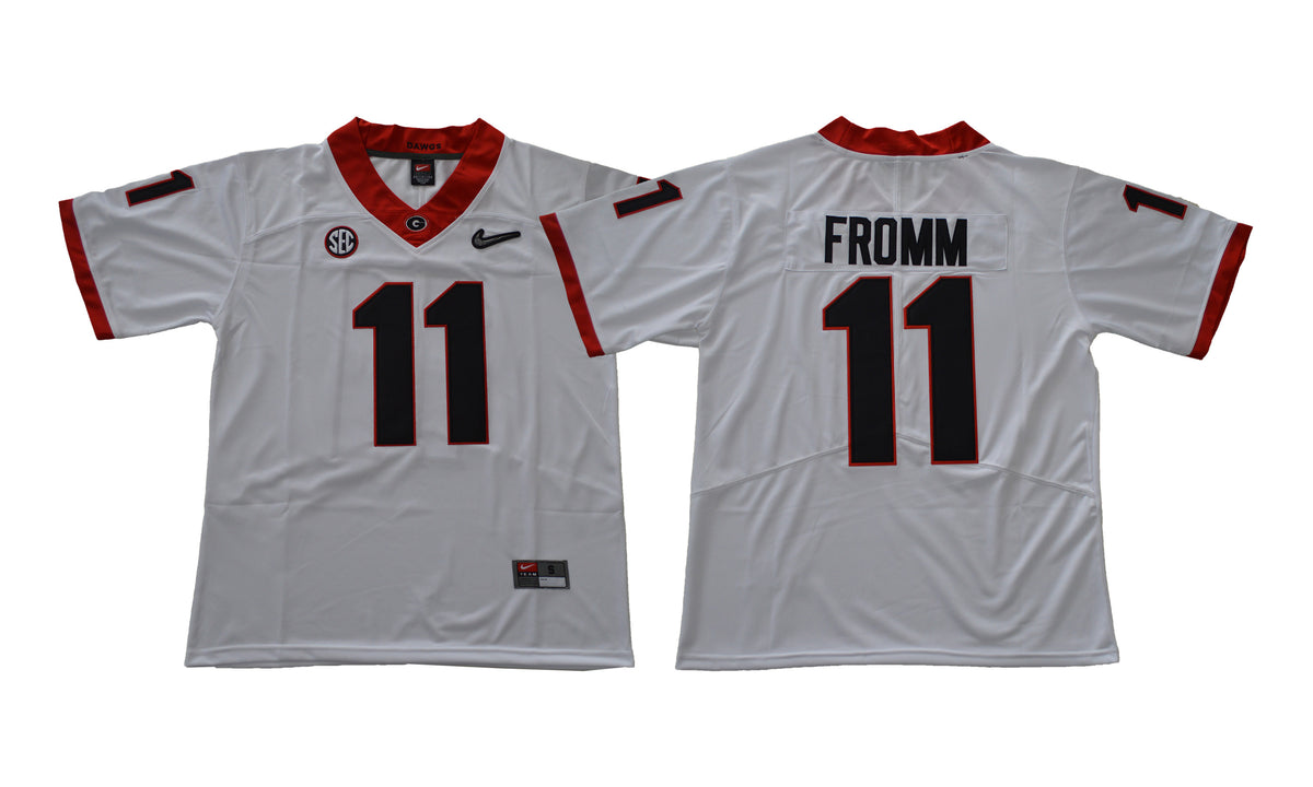 Jake Fromm Georgia Bulldogs white jersey