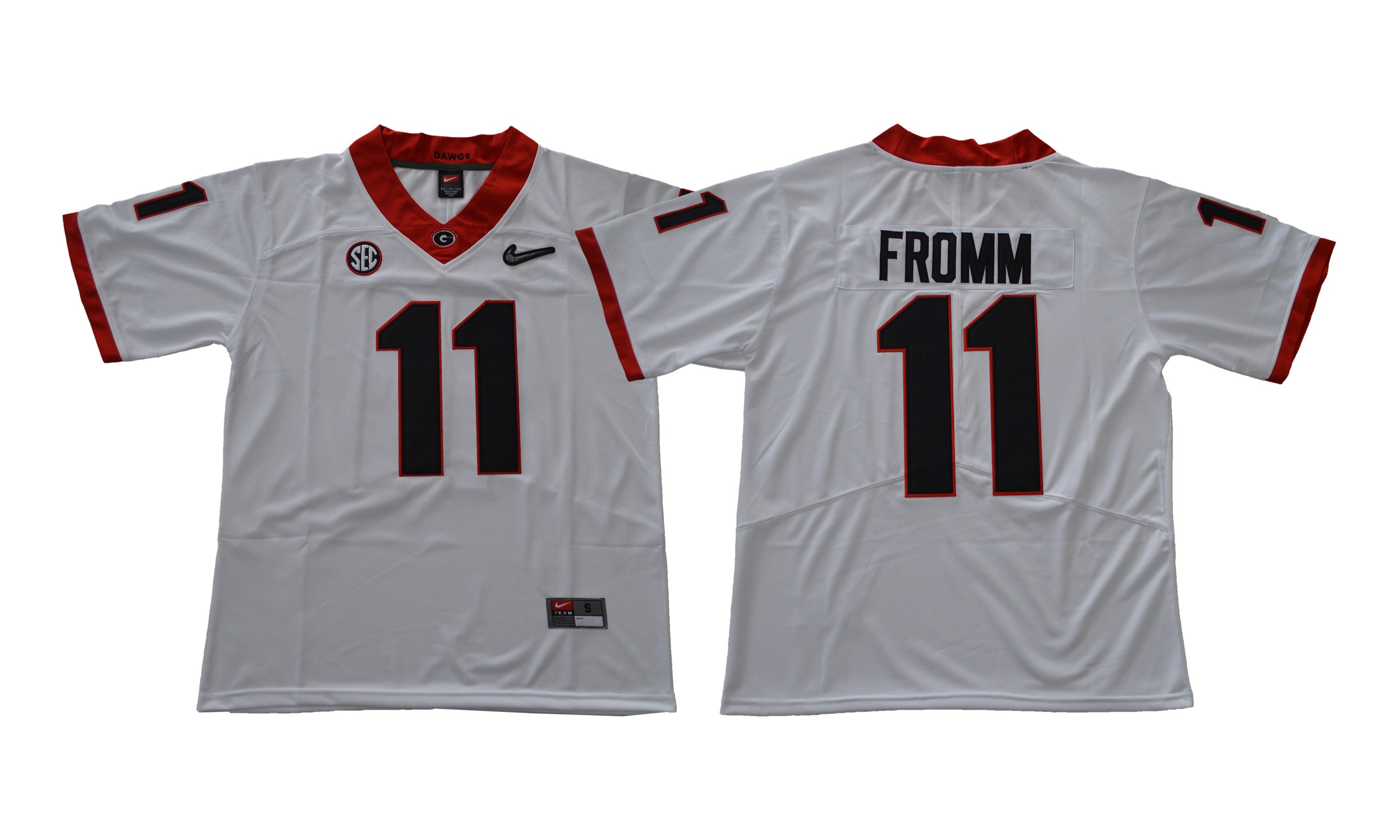 Jake Fromm Georgia Bulldogs white jersey