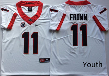 Jake Fromm Georgia Bulldogs white jersey