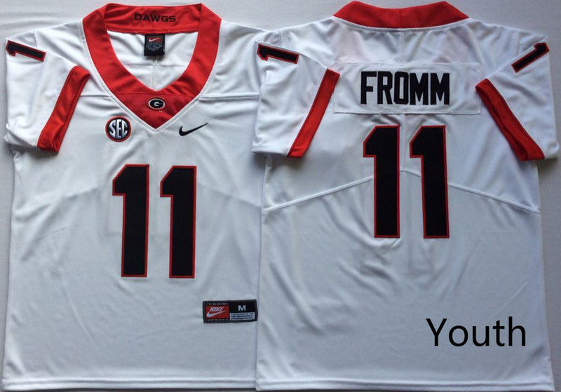 Jake Fromm Georgia Bulldogs white jersey