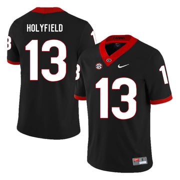 Elijah Holyfield Georgia Bulldogs black jersey