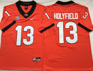 Elijah Holyfield Georgia Bulldogs red jersey