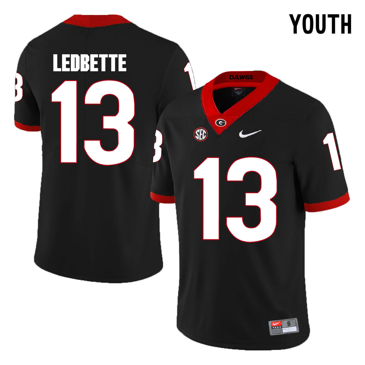 Jonathan Ledbetter Georgia Bulldogs black jersey