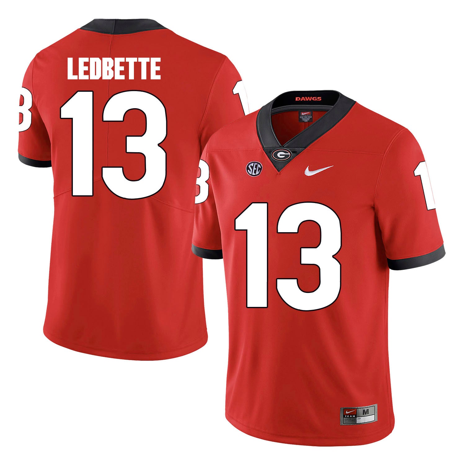 Jonathan Ledbetter Georgia Bulldogs red jersey