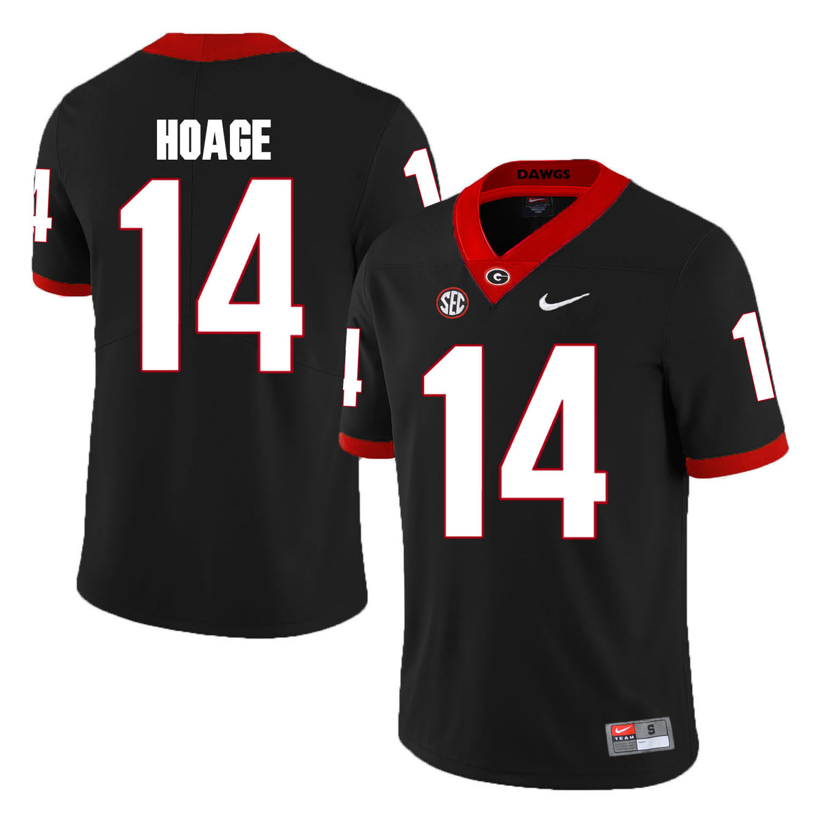 Terry Hoage Georgia Bulldogs black jersey