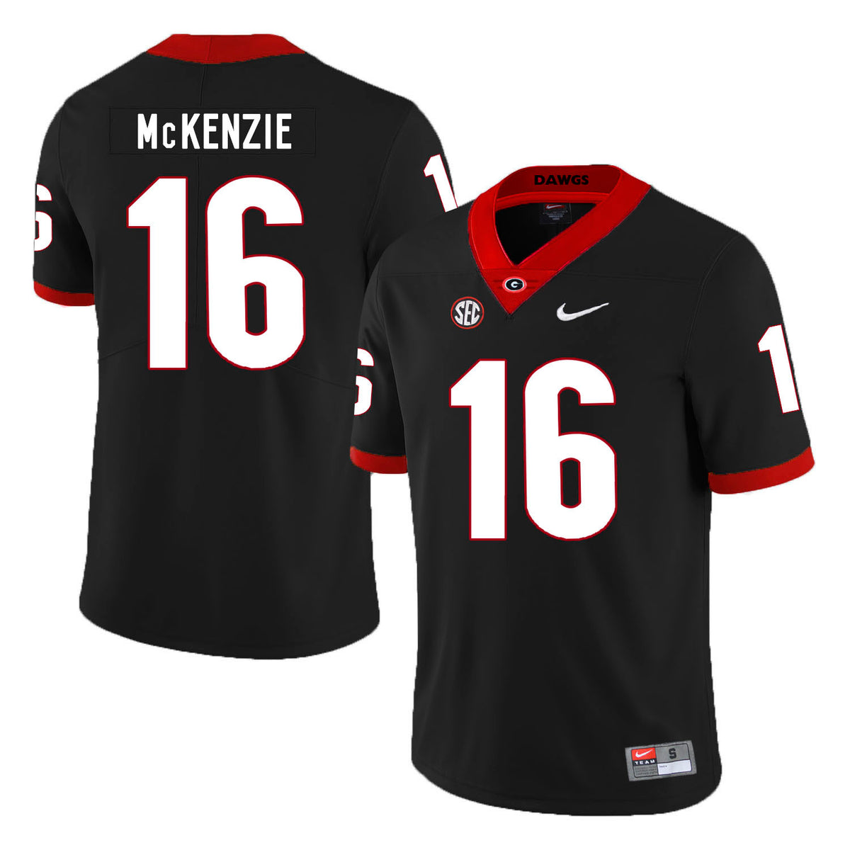 Isaiah McKenzie Georgia Bulldogs black jersey