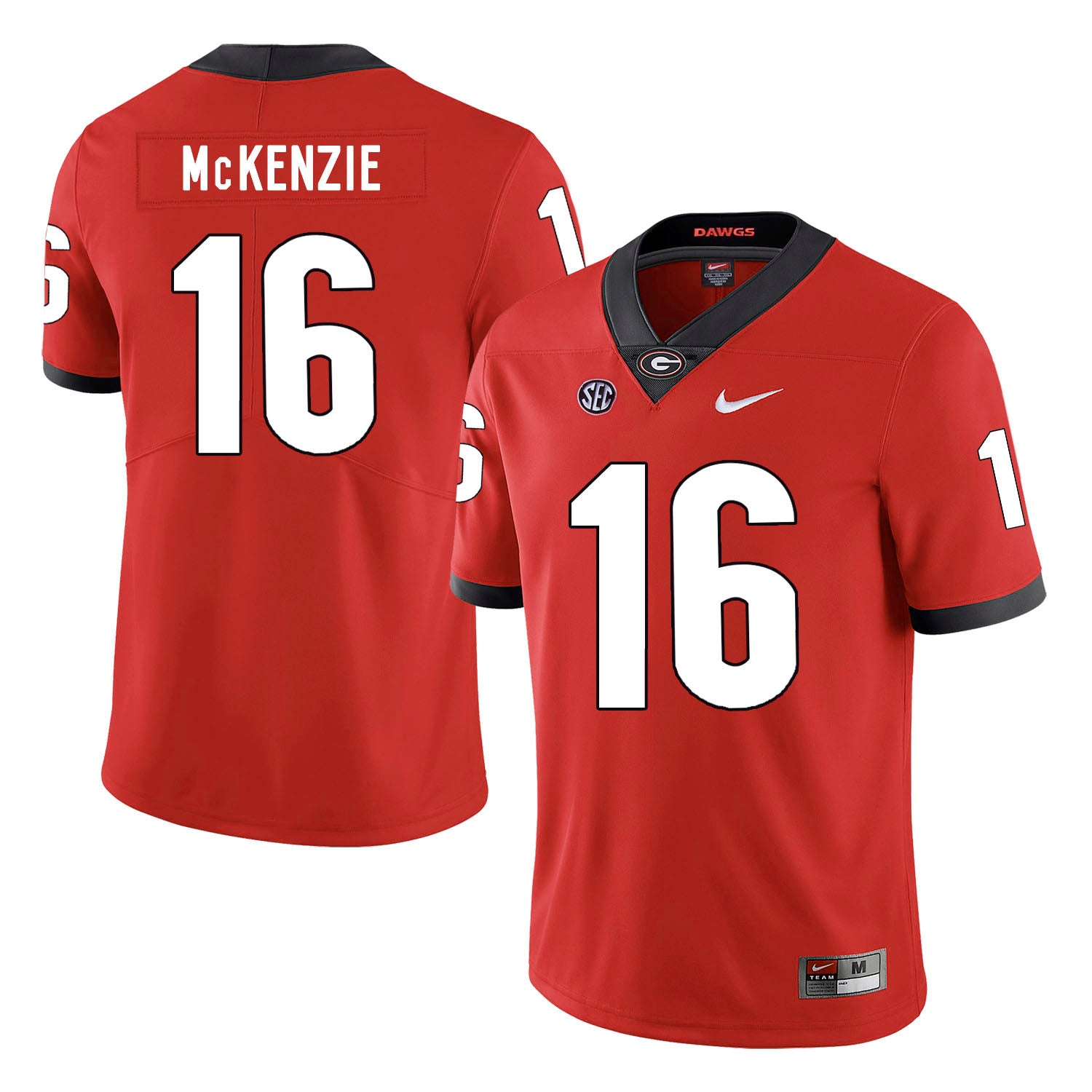 Isaiah McKenzie Georgia Bulldogs red jersey