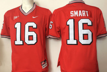 Kirby Smart Georgia Bulldogs red jersey