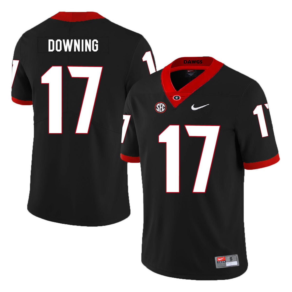 Matthew Downing Georgia Bulldogs black jersey