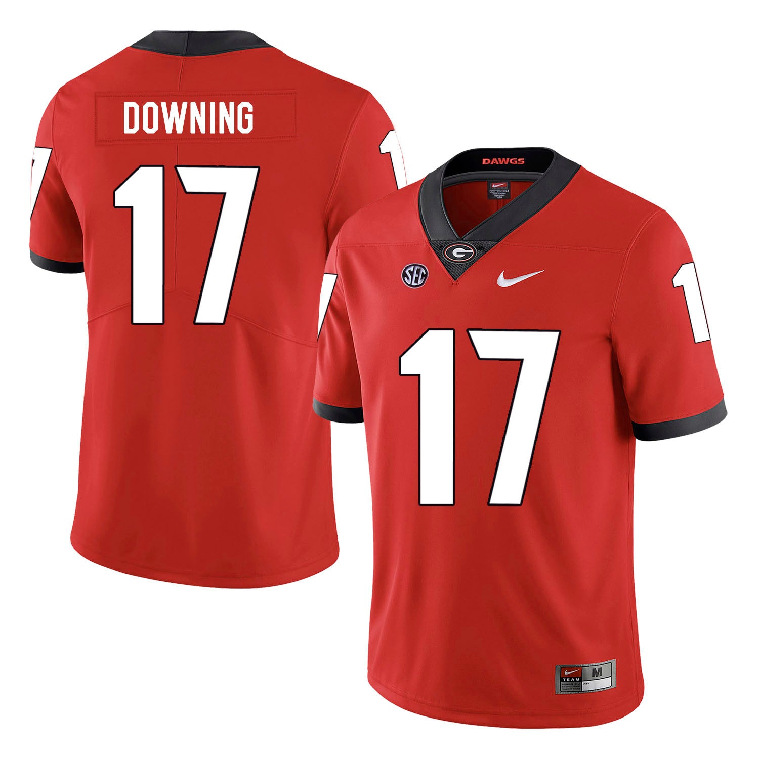 Matthew Downing Georgia Bulldogs red jersey