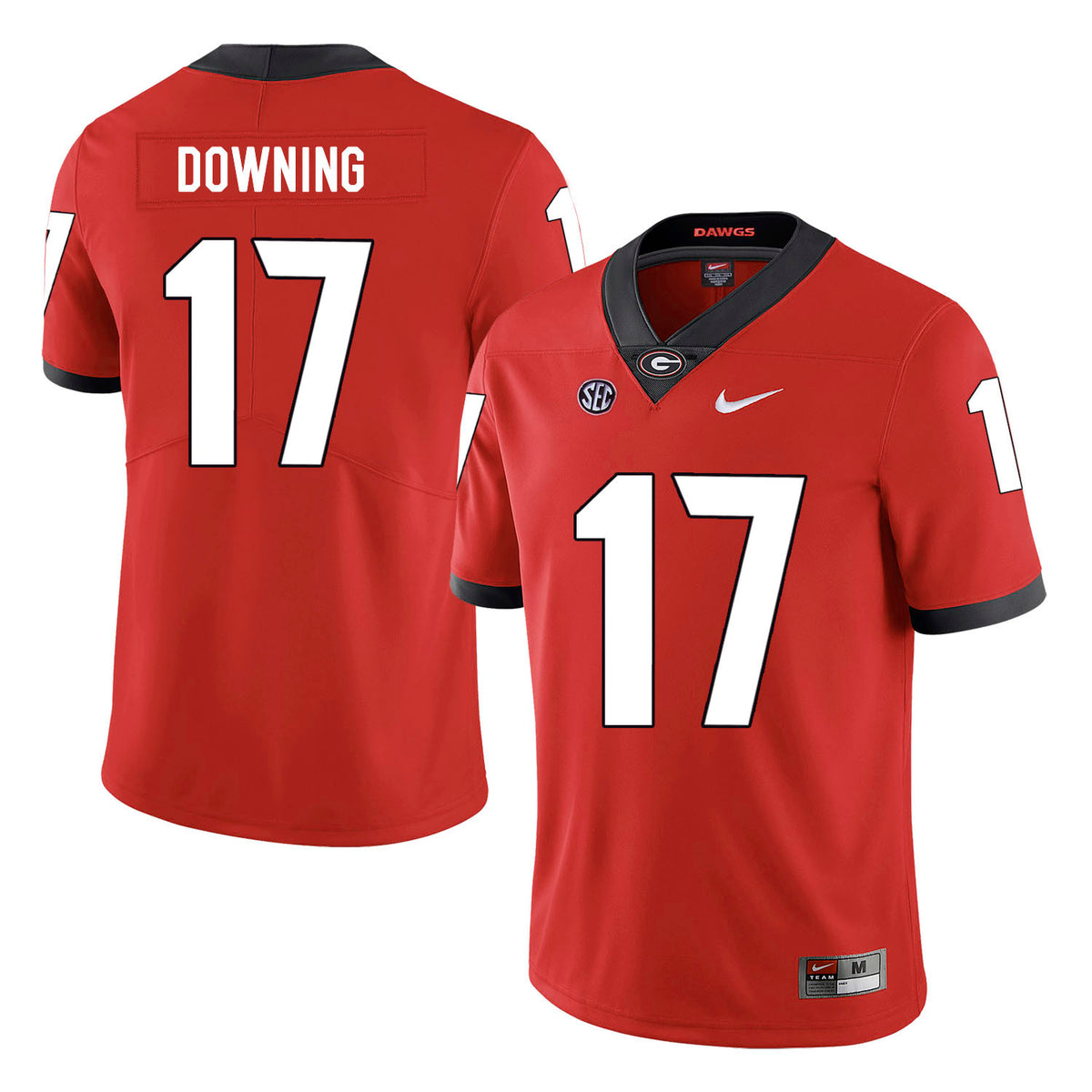 Matthew Downing Georgia Bulldogs red jersey