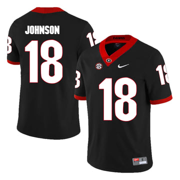 Netori Johnson Georgia Bulldogs black jersey