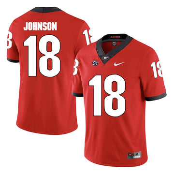Netori Johnson Georgia Bulldogs red jersey