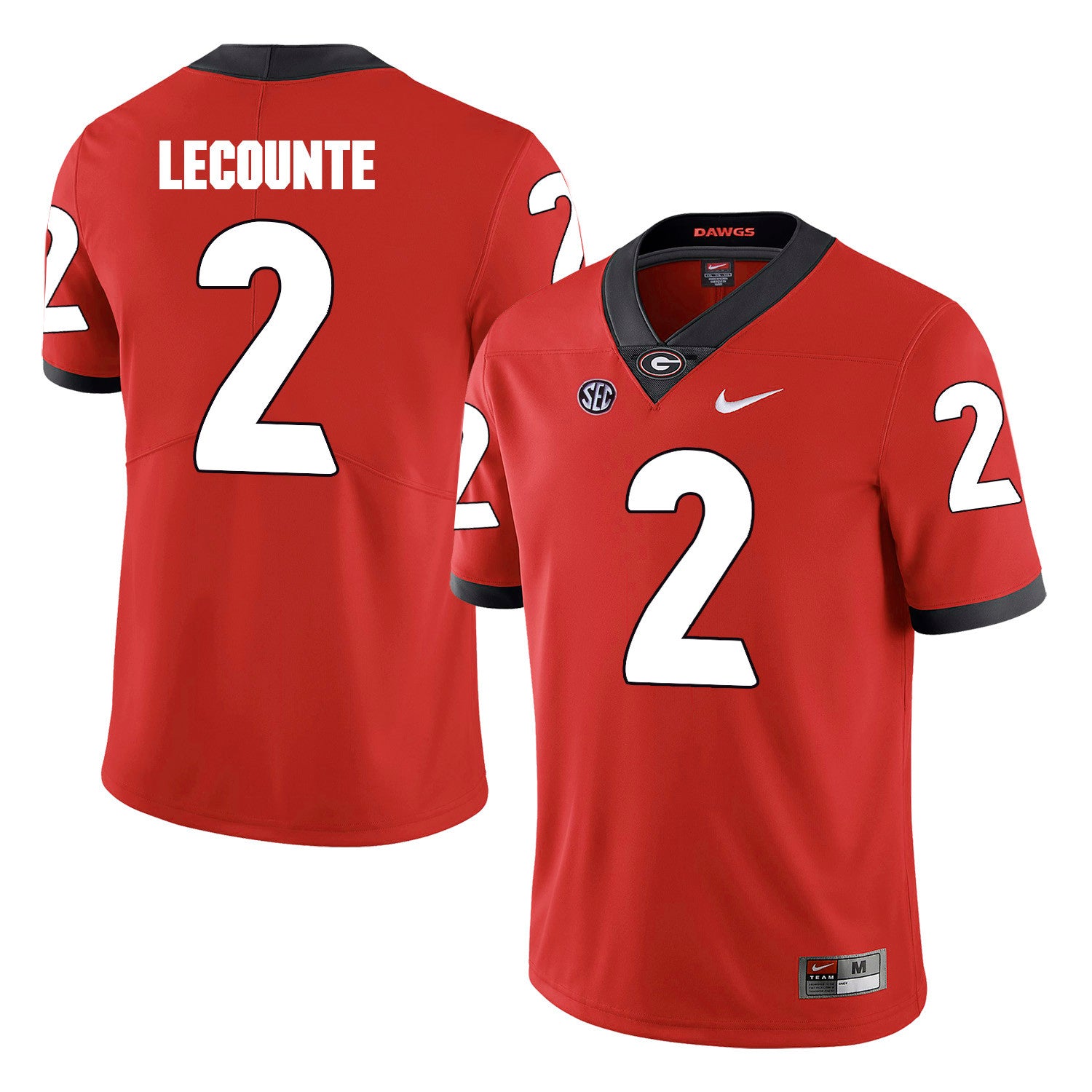 Richard LeCounte Georgia Bulldogs red jersey