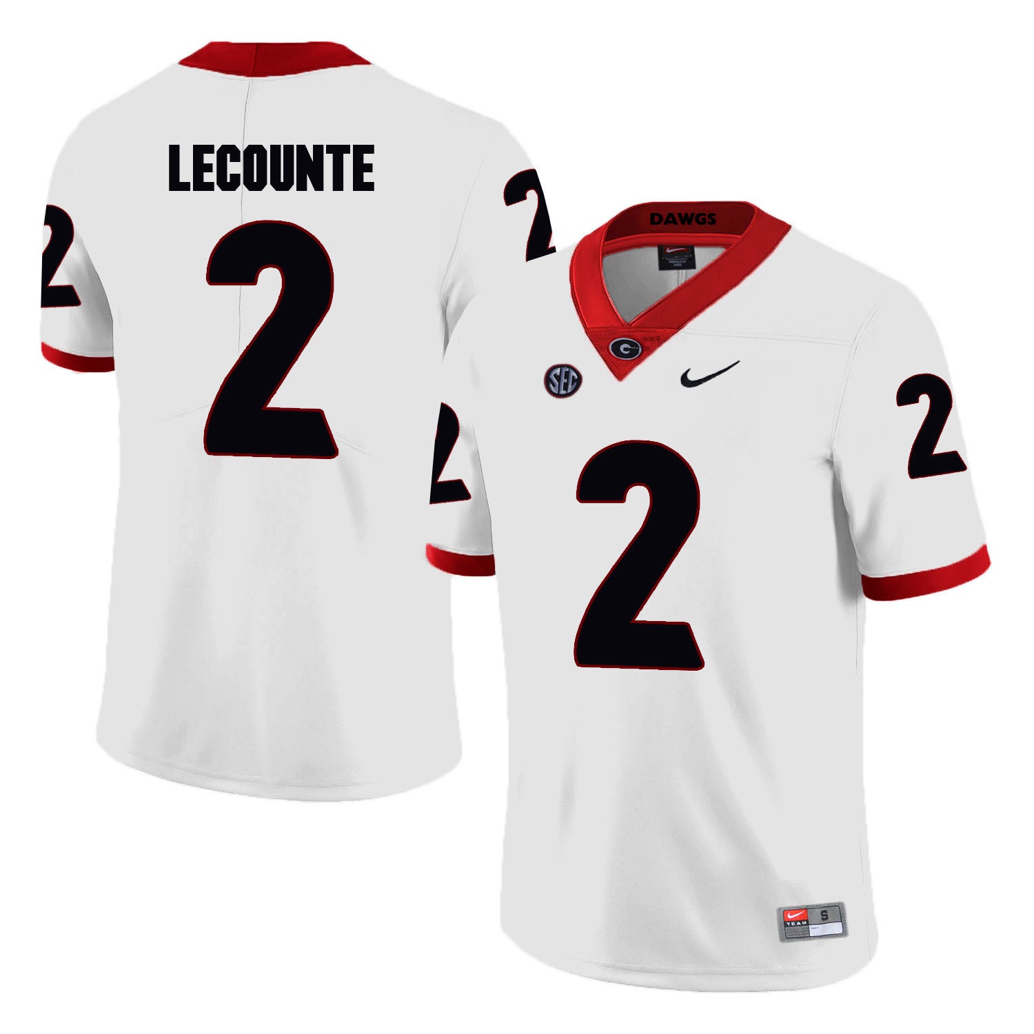 Richard LeCounte Georgia Bulldogs white jersey