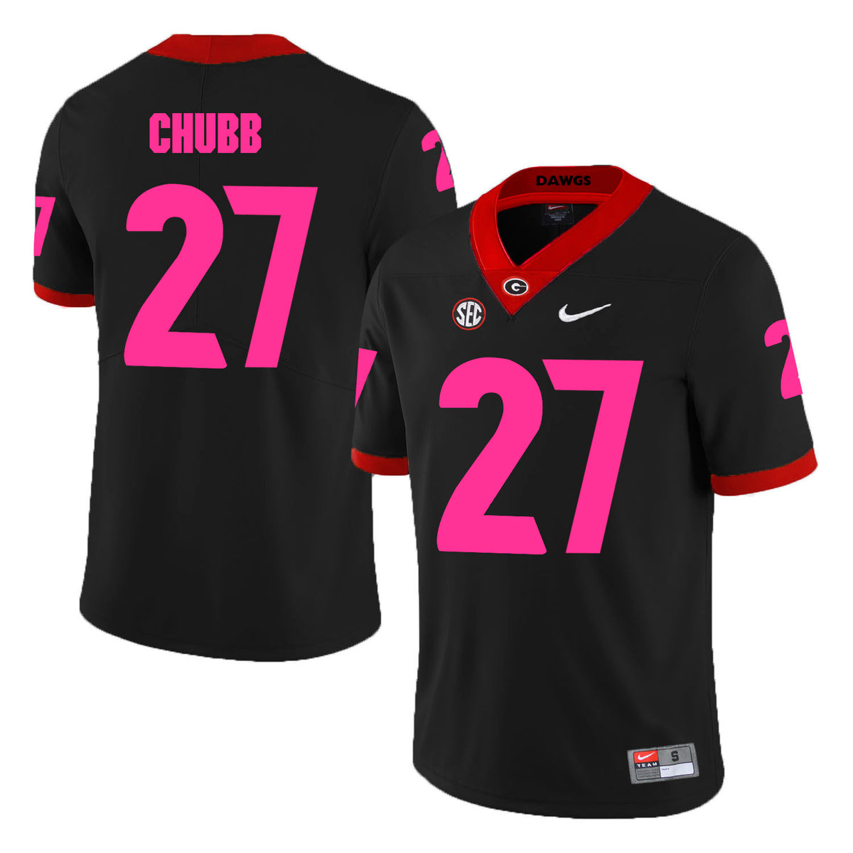 Nick Chubb Georgia Bulldogs black jersey