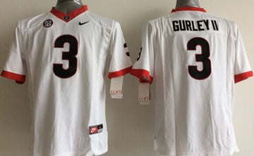 Gurley II Georgia Bulldogs white jersey